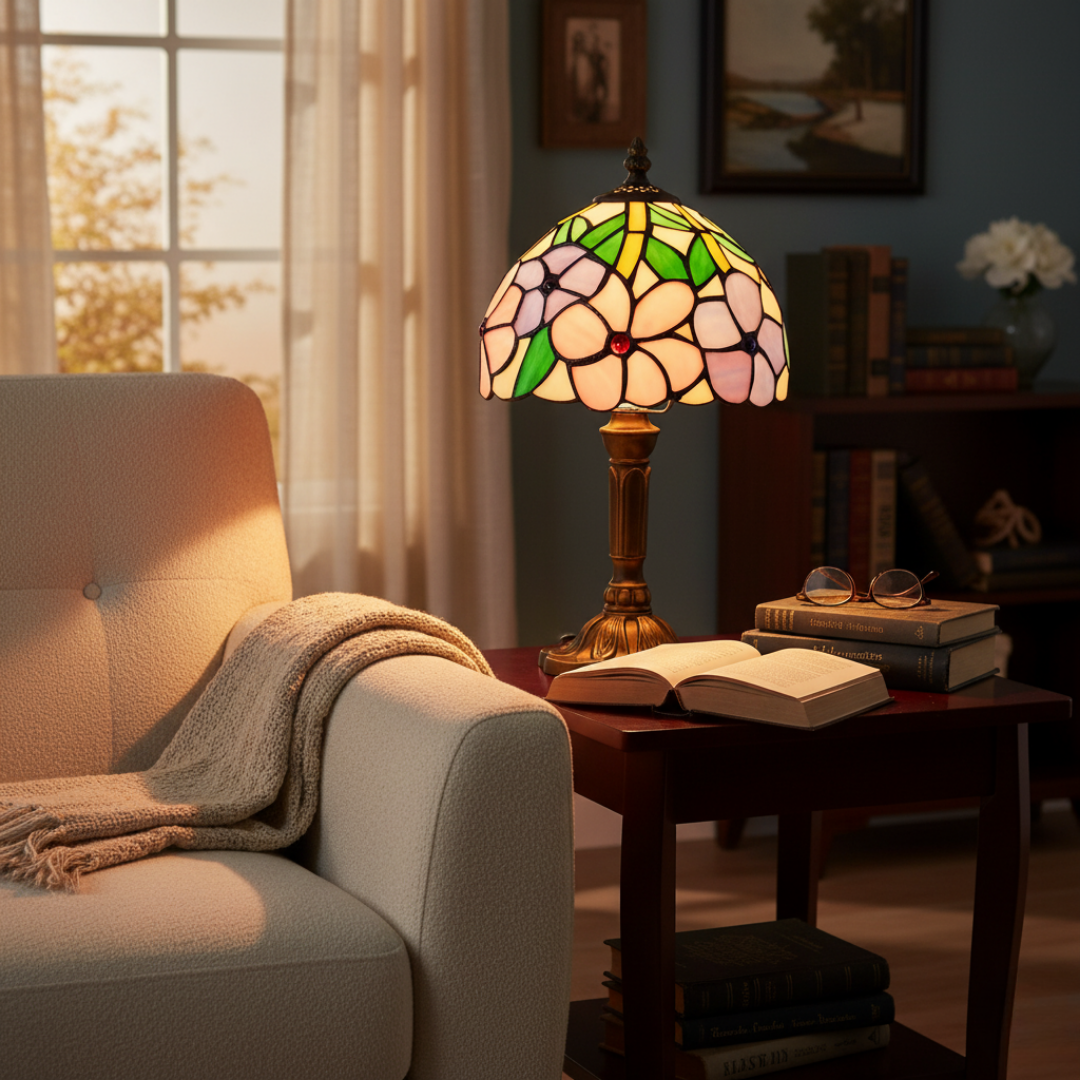 Επιτραπέζια λάμπα LED εμπνευσμένη από το μπαρόκ