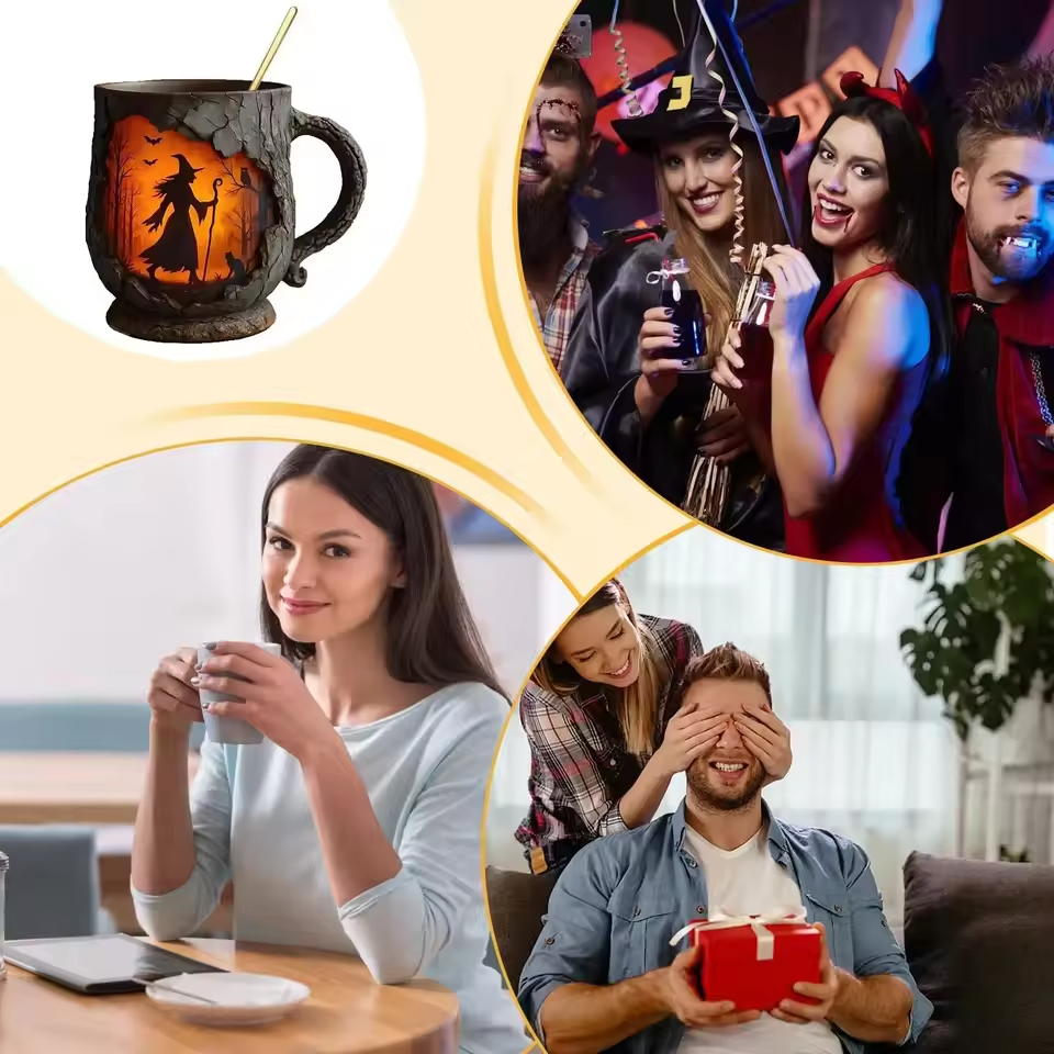 Χειροποίητη Κούπα Halloween 3D